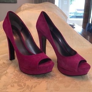 Magenta platform Nine West shoes